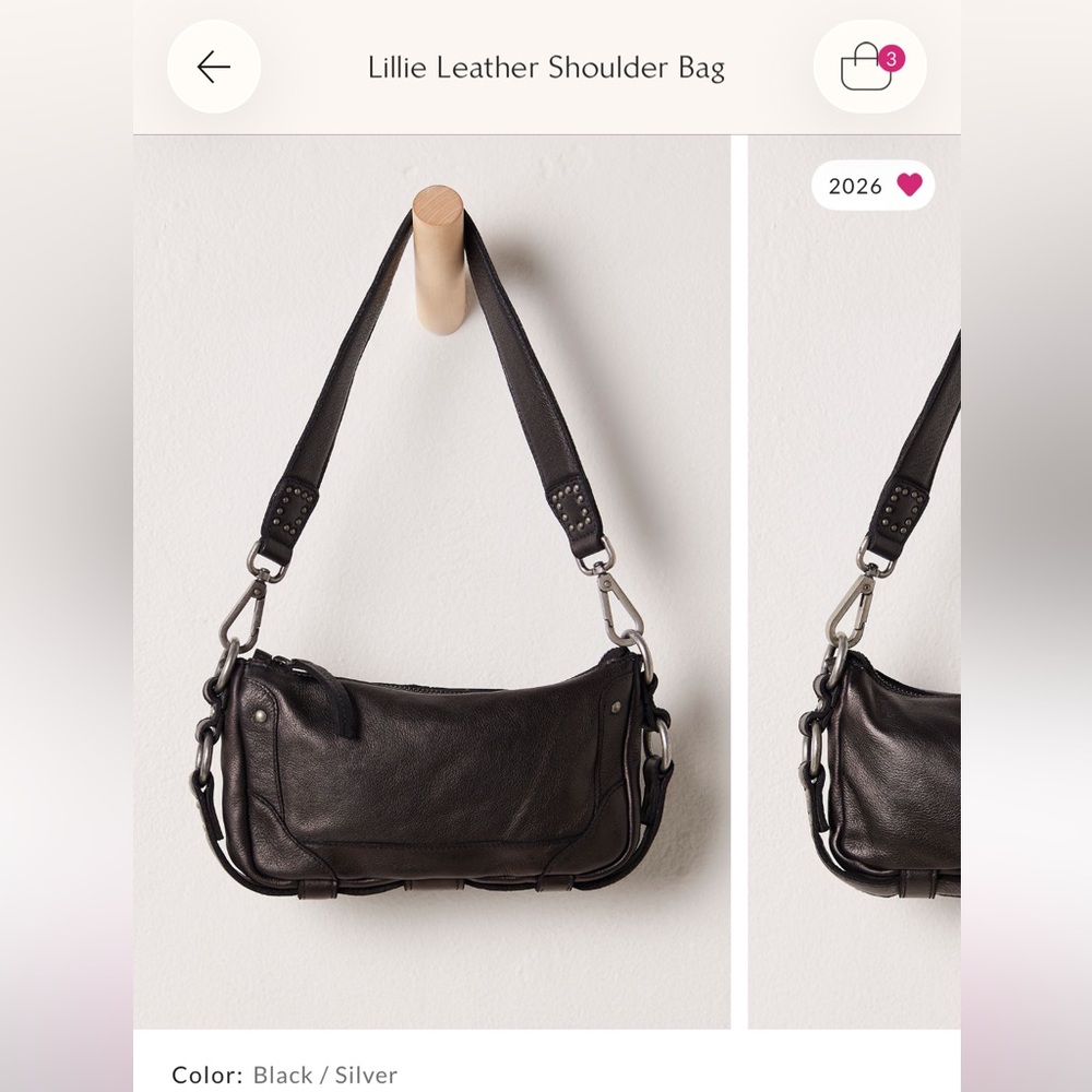 Free People Lillie Leather Shoulder Bag